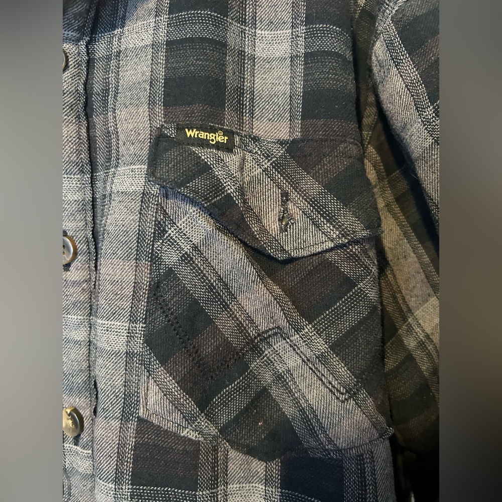 Gave Matt - Wrangler XL VINTAGE FLEECE LINED WINTER THICK plaid unisex men’s - Picture 9 of 9